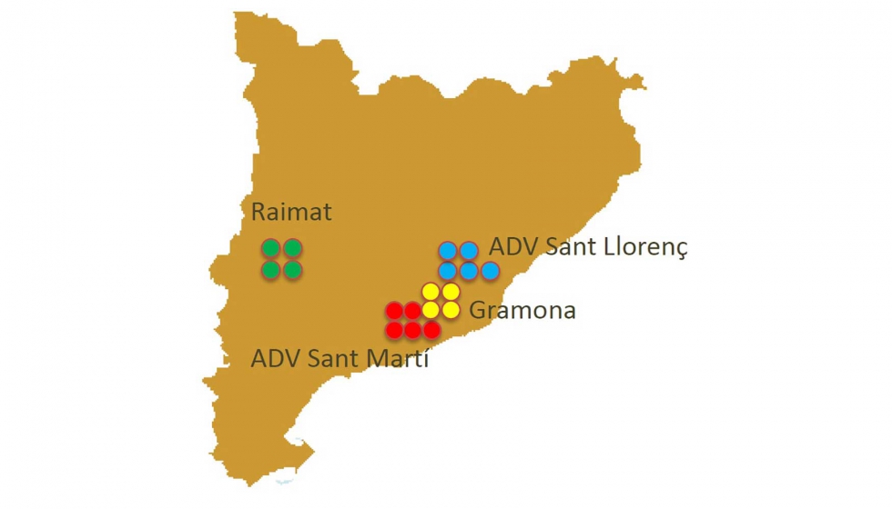 18 estaciones meteorolgicas se han distribuido por el territorio cataln