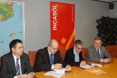 De izquierda a derecha: Joan Vich, Emili Mas, Miquel ngel Oliva i Miquel Bonilla