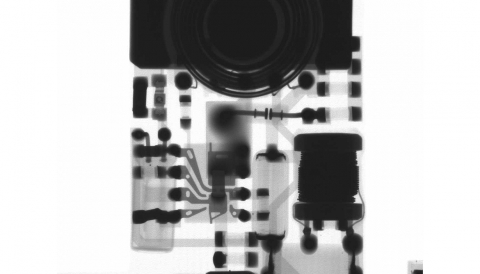 Ejemplo del anlisis de la soldadura en las PCBs a travs de rayos X, en la fase de prototipo en el inicio de la vida del producto...