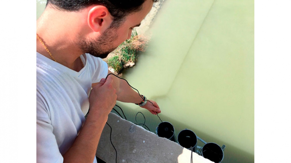 Instalacin de los sensores de Waspmote Plug & Sense! Smart Water. Fuente: GMV