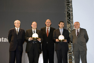 Los premios fueron entregados por parte del President de la Generalitat de Catalunya, Jos Montilla, acompaado por el Conseller de Innovacin...