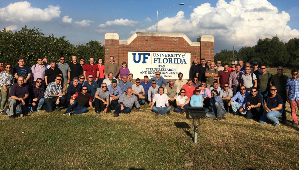 Miembros de Nufarm en su viaje a Florida