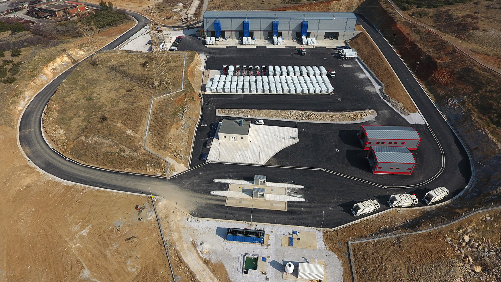 La nueva estacin de transferencia de residuos en Efkarpia puede gestionar hasta 1.100 toneladas por da