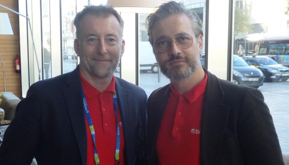 Eduard Meelhuysen, a la derecha, junto a Dean Hickmann-Smith, SVP worldwide field operations, de Bitglass...