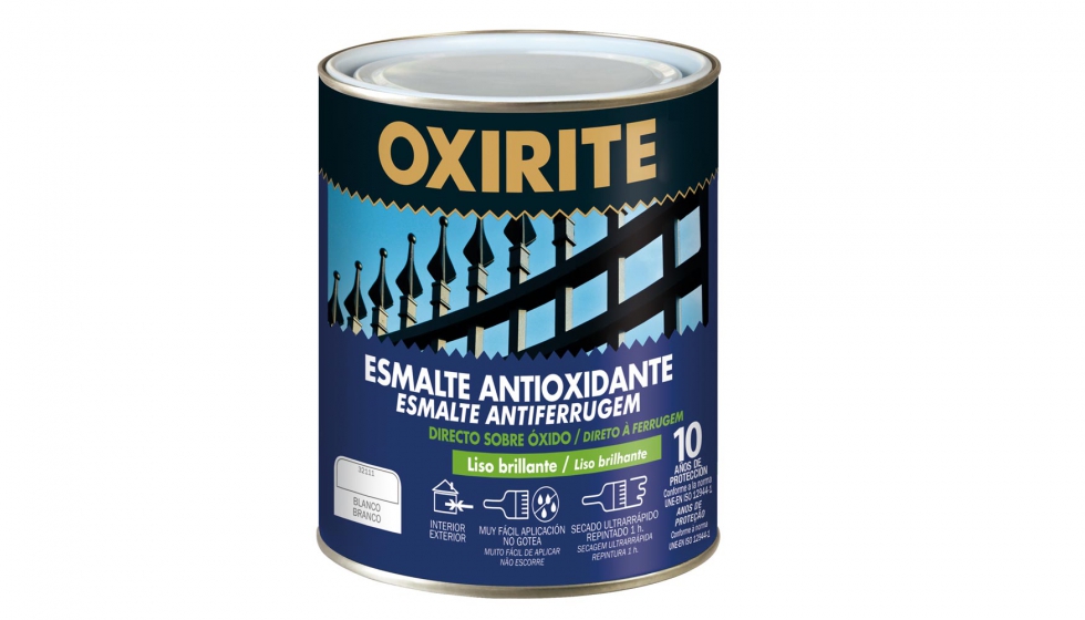 El nuevo Oxirite 10 Liso Brillante, Esmalte Antioxidante directo al xido, presentado durante la convencin