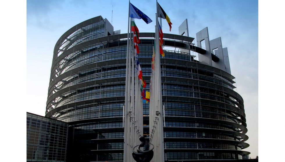 Edificio Louise Weiss en Estrasburgo, Francia, sede del Parlamento Europeo