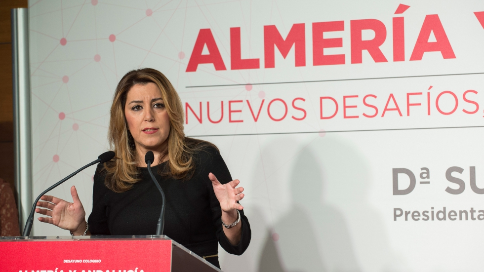 Susana Daz hizo estas declaraciones durante su participacin en un desayuno-coloquio organizado por el peridico 'La Voz de Almera'...