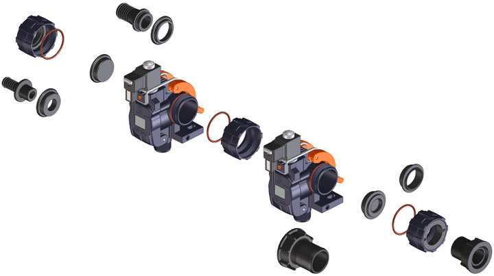 Electrovlvula de seccin modular de Braglia