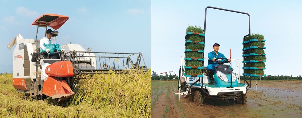 La compaa japonesa Kubota cuenta con una contrastada gama de cosechadoras y trasplantadoras de arroz para los mercados asiticos...