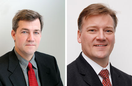 Scott Nelson, Presidente de Bobcat Company Worldwide (a la izquierda) y Neil Woodfin, Presidente de Bobcat EMEA