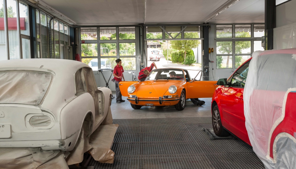 Despus de la restauracin, el Porsche recuper todo su esplendor original