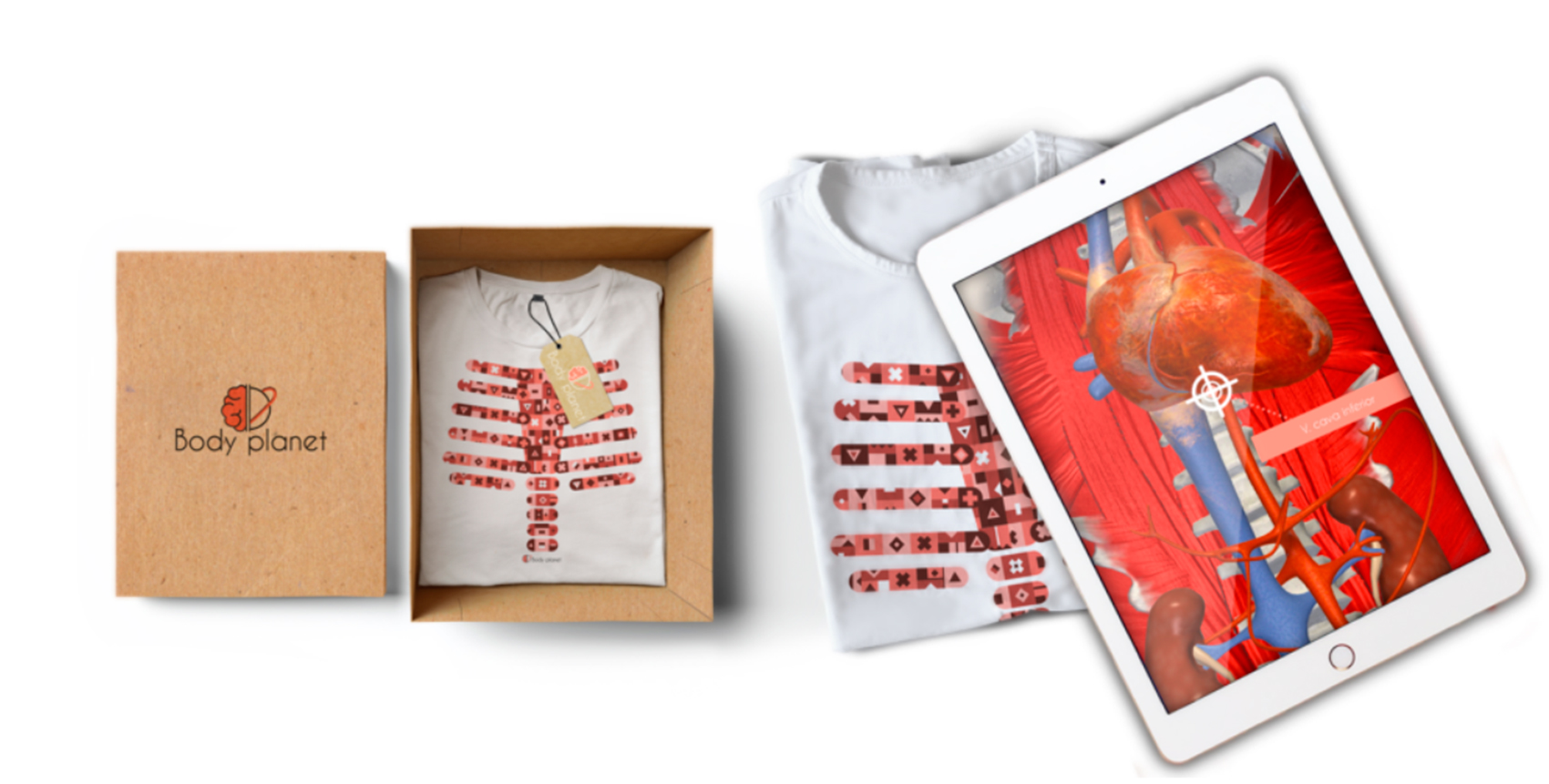 La camiseta desarrollada por Universo Body Planet permite explorar el interior del organismo con la sensacin de tener visin de rayos X...