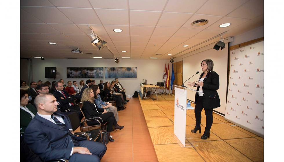 Milagros Marcos, consejera de Agricultura y Ganadera de la Junta de Castilla y Len, durante la clausura de la jornada...