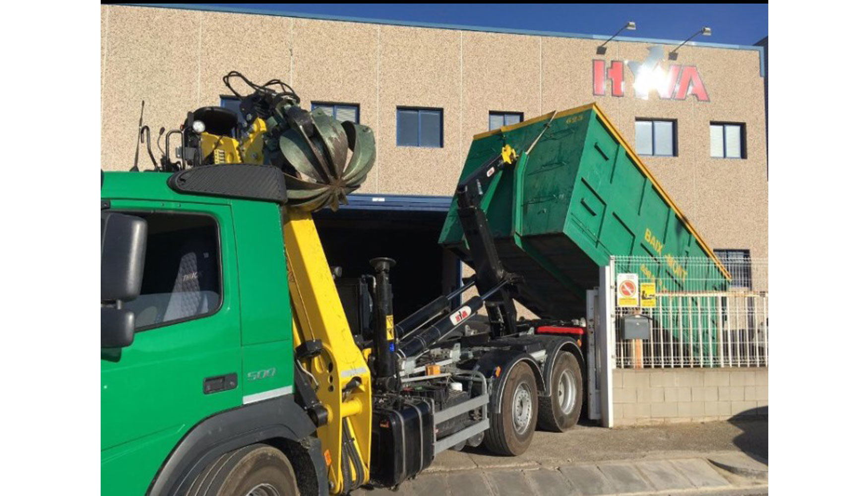Equipo suministrado por Hyva Ibrica a Baix-Mont, empresa especializada en la gestin de residuos en Amposta