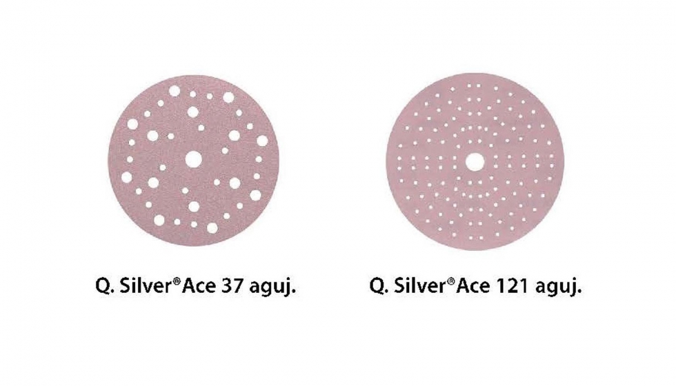 Q. Silver Ace: 121 agujeros para los granos finos Gr.240-Gr.500 (sin alineacin)