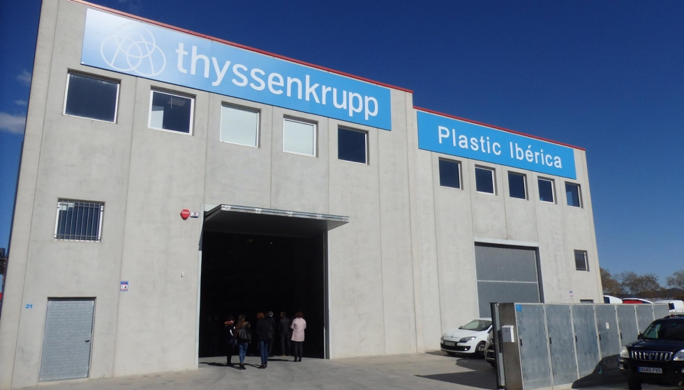 Vista exterior de las nuevas instalaciones de Thyssenkrupp Plastic Ibrica en Mollet del Valls (Barcelona)
