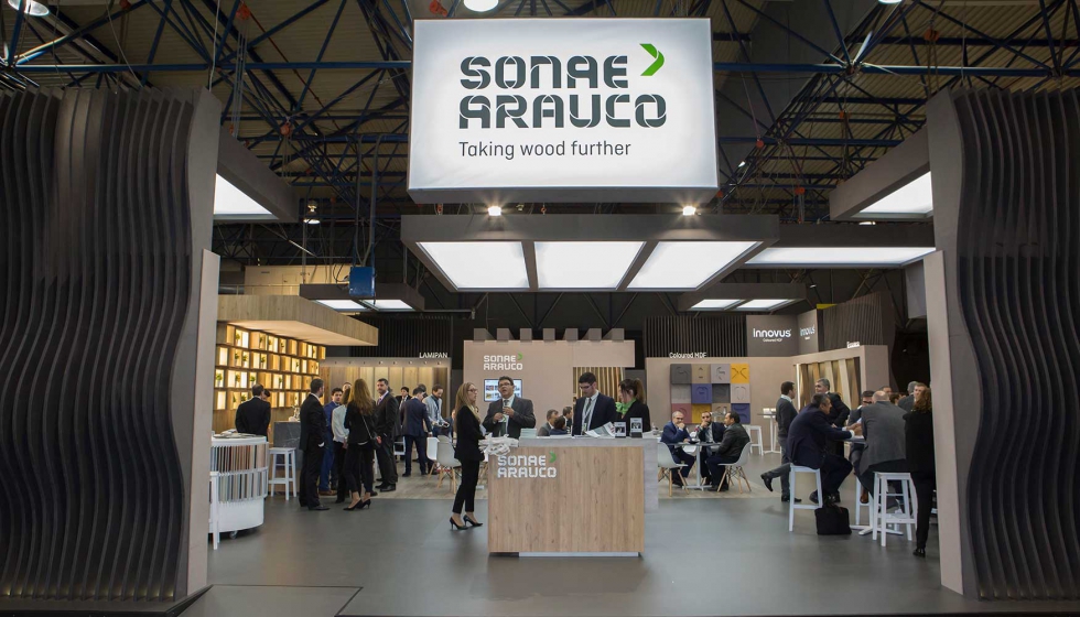 Stand de Sonae Arauco en Maderalia 2018. Foto: Sonae Arauco
