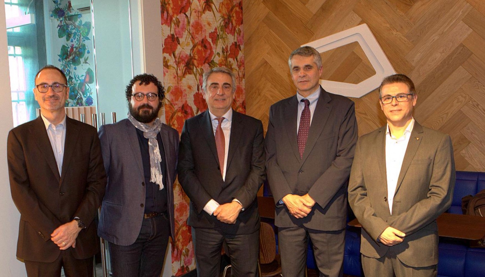 De izquierda a derecha: Joaquim Solana (Cenfim), Jordi Portet (NMC Ibrica), Ramn Gabarr (Cenfim), Alberto Pezzi (ACCI) y Toni Zaragoza (Cenfim)...