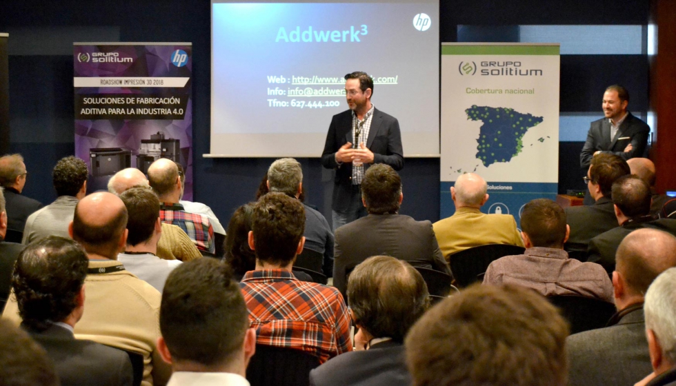 Llus Planella, CEO de Addwerk, en el evento del Roadshow en Madrid