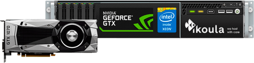 Ikoula es el primer proveedor en ofrecer servidores dedicados con GPU, con una de las mejores tarjetas grficas del mercado: Nvidia GeForce GTX 1070...
