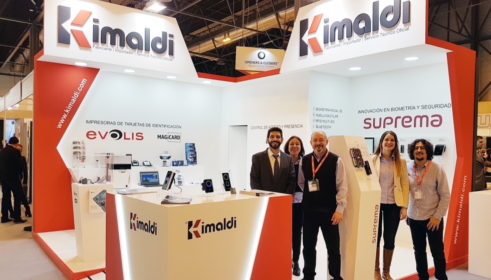 Eequipo de Kimaldi Electronics en Sicur 2018