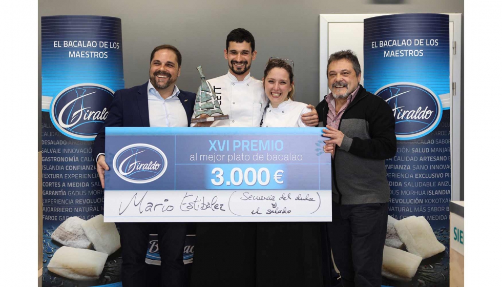 Mario Estibalez, ganador del XVI Premio al mejor plato de bacalao