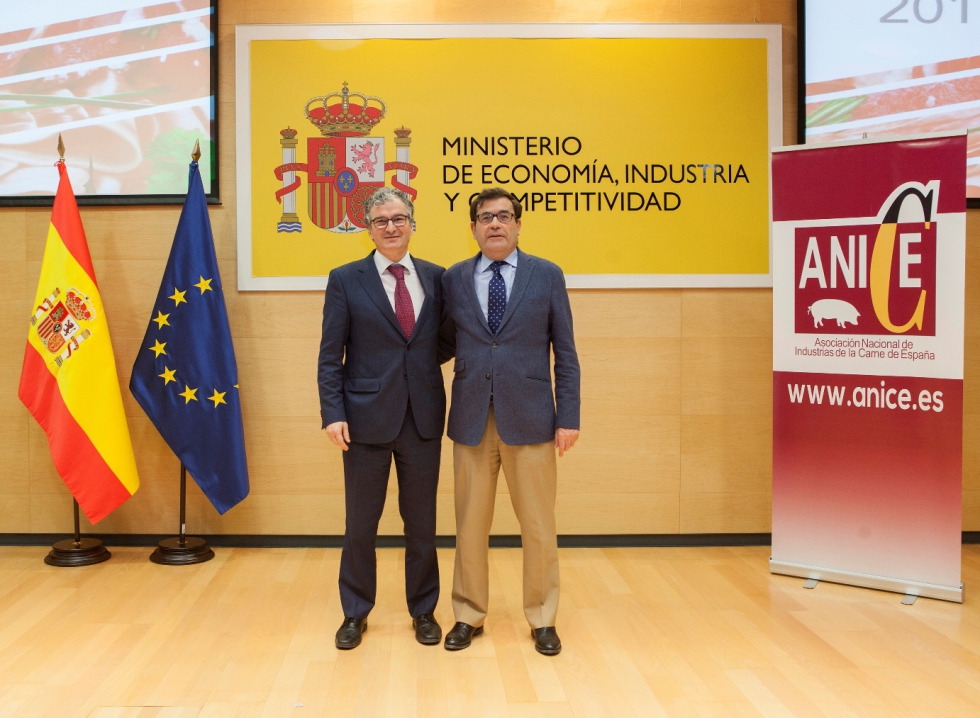 Alberto Jimnez, nuevo presidente de Anice, y Carlos Cabanas, secretario general de Agricultura y Alimentacin