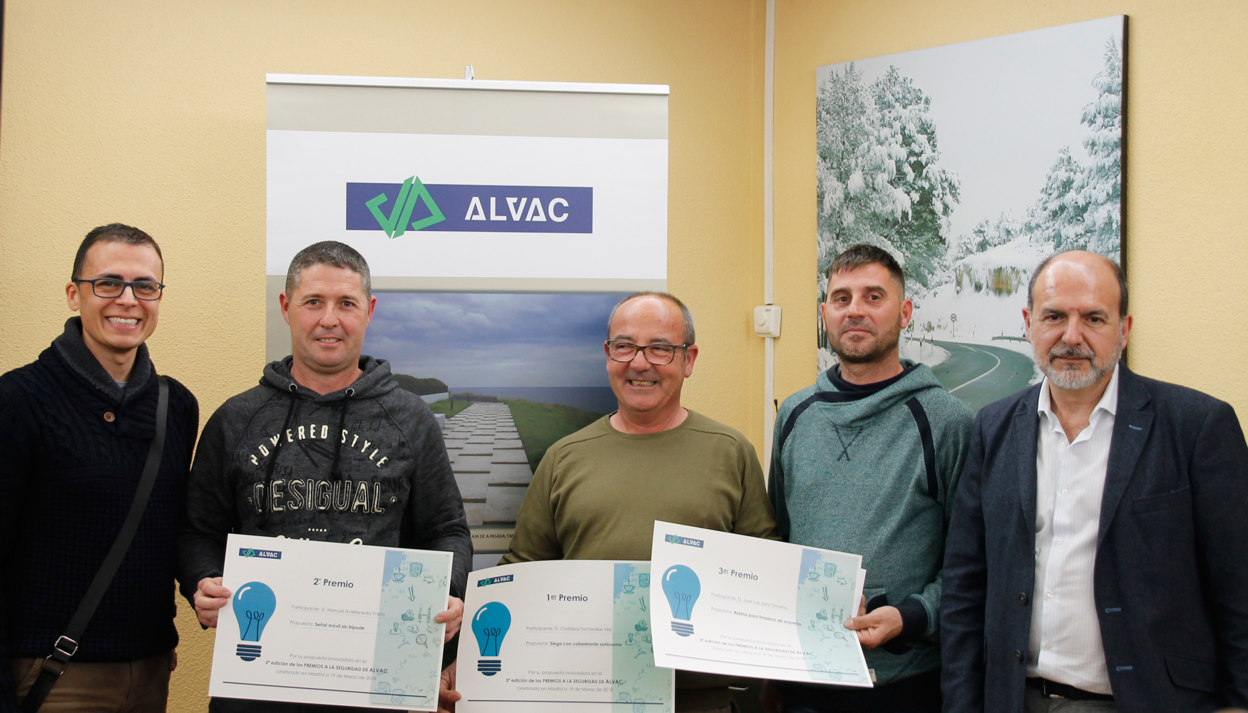 Ganadores de los Premios Alvac a la Seguridad 2018