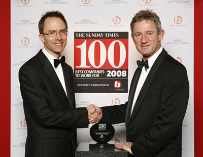 La consultora figura, por 5 ao consecutivo, en el ranking Top 100 Firms to Work 2008 que elabora Sunday Times