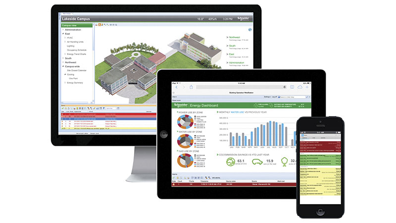 La arquitectura y plataforma EcoStruxure proporciona un sistemas abierto, interoperable y adaptado al IoT