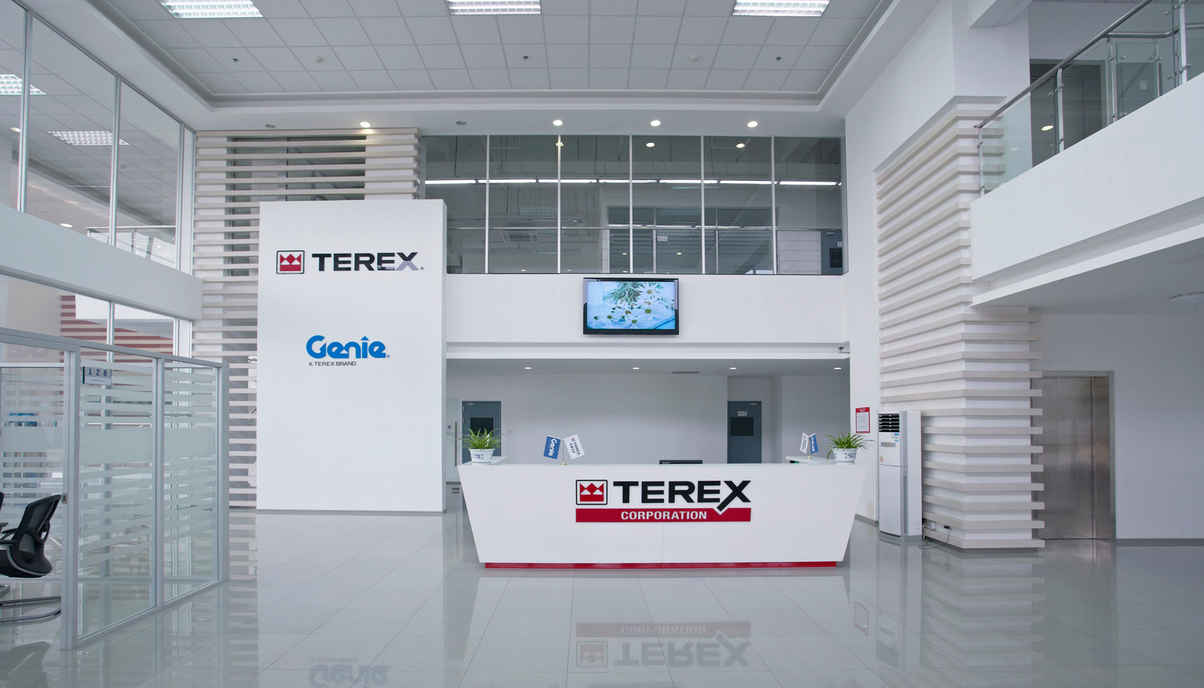 Recepcin en la fbrica de Terex Corporation en Changzhou