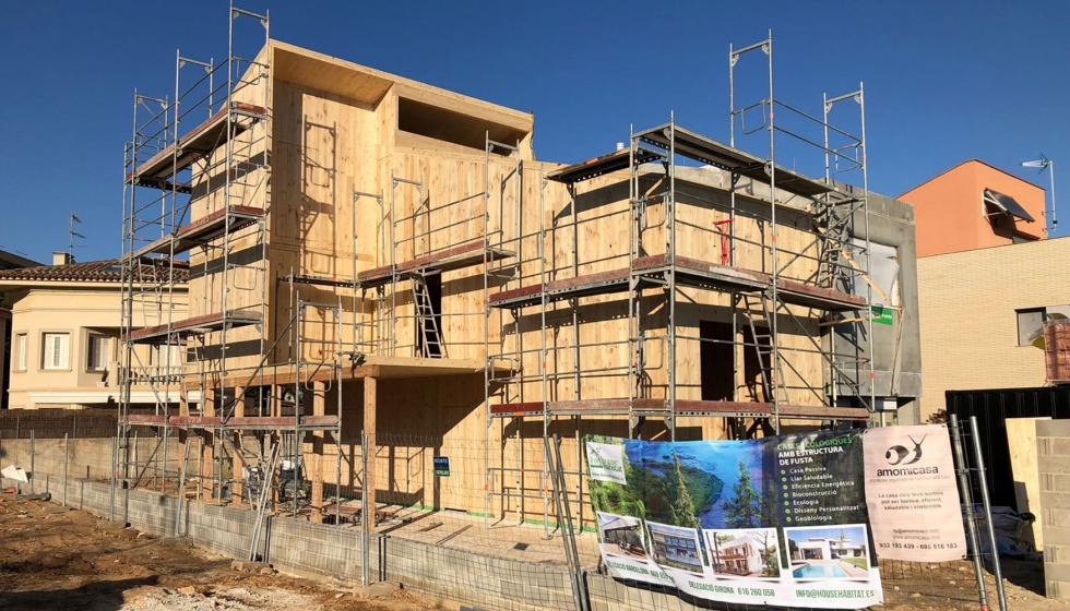 El proyecto de construccin de vivienda en CLT de House Habitat en Vilanova i la Geltru