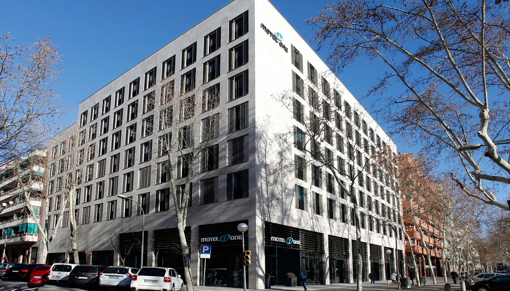Imagen del exterior del primer Motel One en España, ubicado en Barcelona Imagen del exterior del primer Motel One en España, ubicado en Barcelona