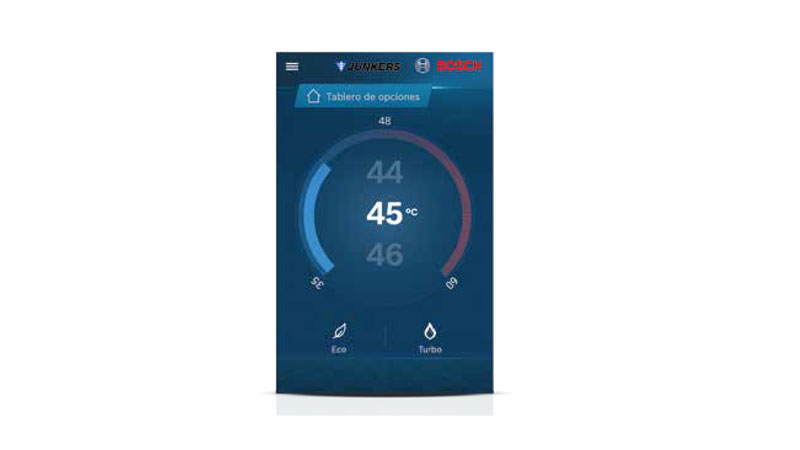 Con la app Boch Water se puede monitorizar el estado del calentador de forma rpida y sencilla