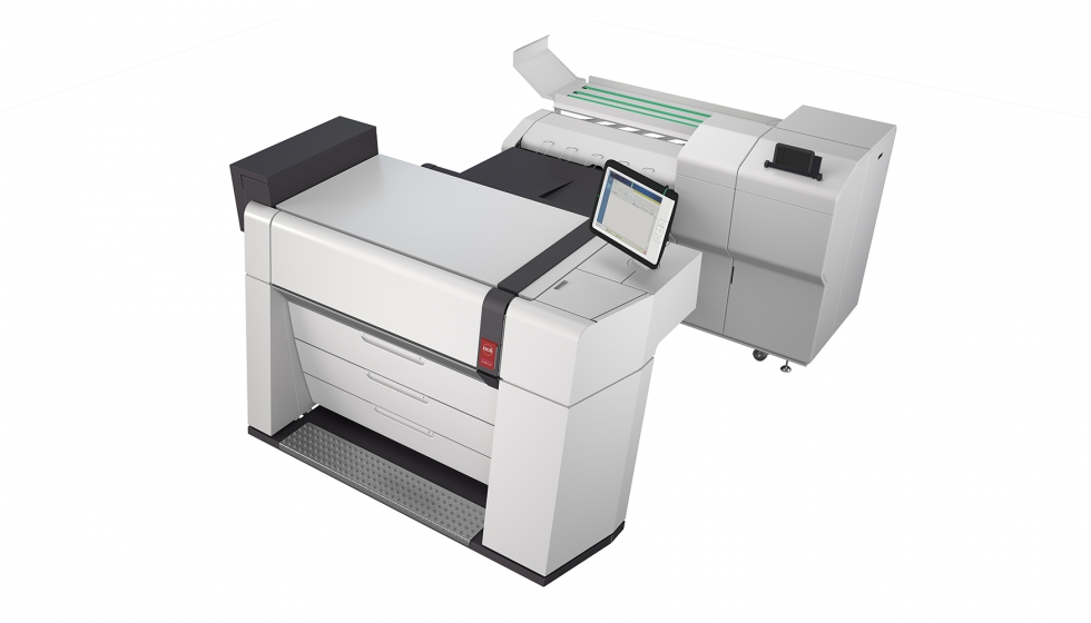 La nueva impresora Oc ColorWave 9000 est especialmente indicada para aplicaciones CAD, GIS en entornos AEC e industria...