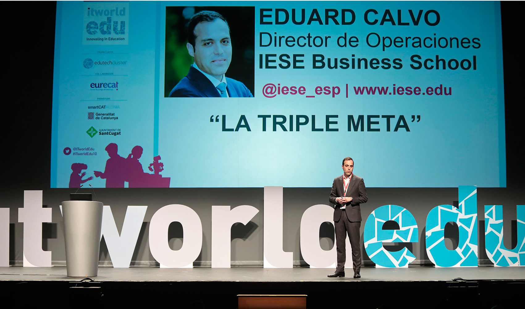 Eduard Calvo, profesor de Operaciones de la escuela de negocios IESE en la sesin de inaugural de ITworlEdu