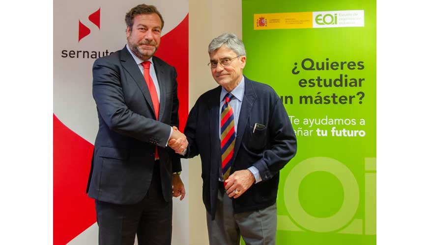 El director general de la Fundacin EOI, Adolfo Cazorla, y el director general de Sernauto, Jos Portilla