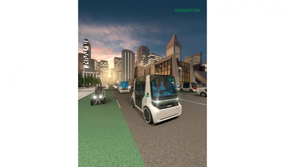 El Schaeffler Mover es la primera plataforma tecnolgica mundial para taxis robot y vehculos de transporte urbanos...