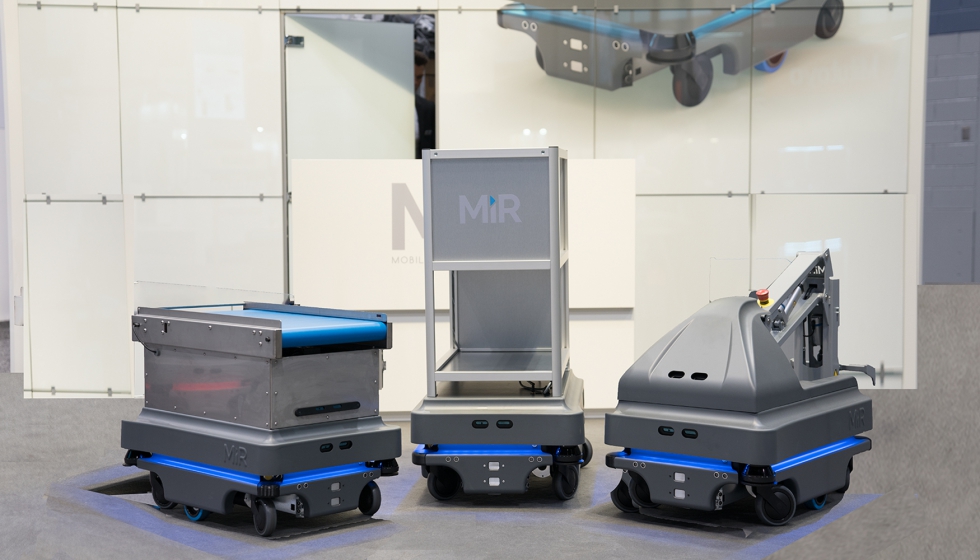 Gama de robots industriales mviles autnomos de MiR