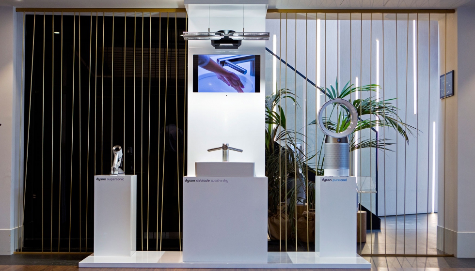 Imagen del showroom que realiz Dyson el pasado 26 de abril en Madrid donde, recreando un hotel, mostr sus ltimos lanzamientos...