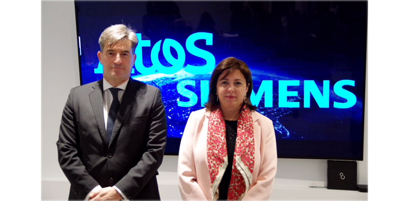 Ivn Lozano, CEO de Atos Iberia y Rosa Garca, CEO y presidenta de Siemens Espaa