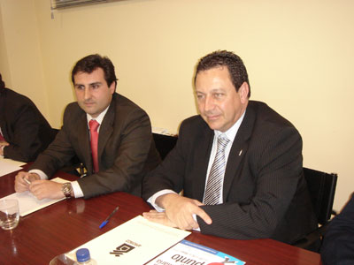 ngel Jove (Presidente de Aproinco) y Alberto Gmez (Director General de Global 21)