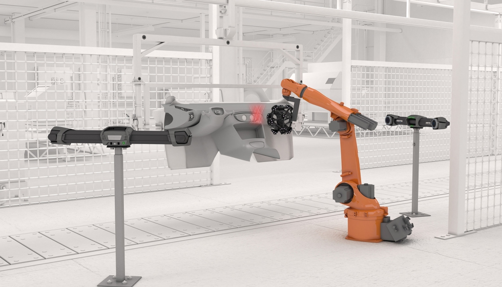 Creaform ha desarrollado un escner ptico 3D montado en robot, MetraSCAN 3D R-Series...
