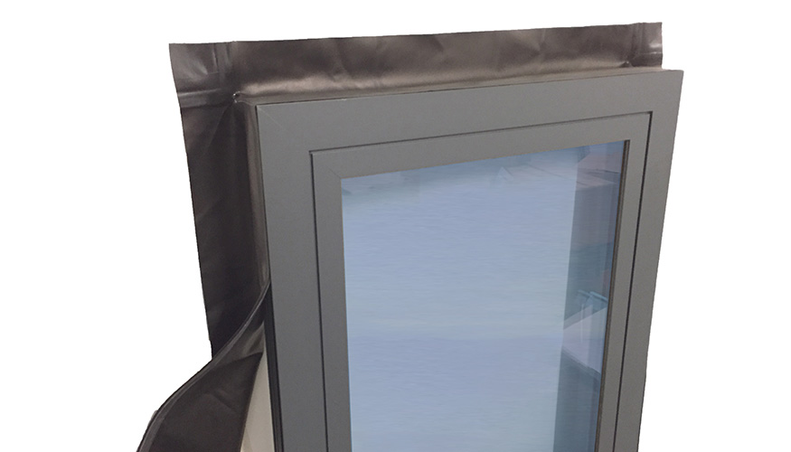 Con ISO-Connect EPDM Sealing Collar se obtiene un sellado hermtico de puertas y ventanas