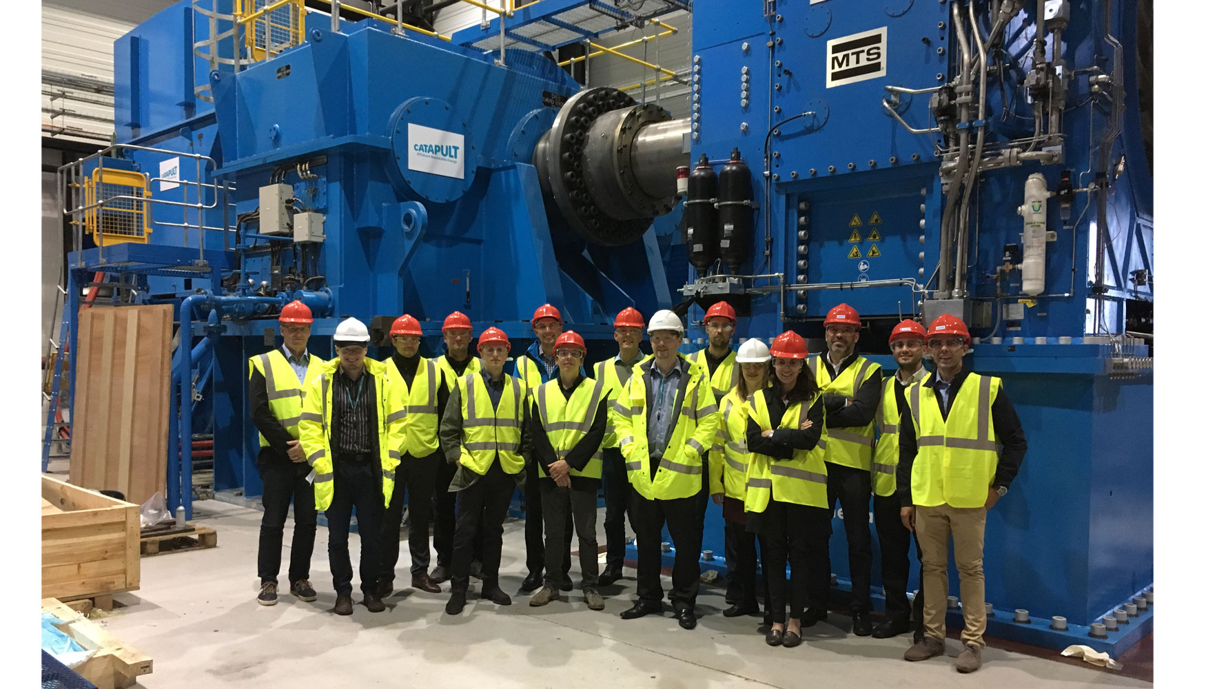 Los investigadores del grupo europeo ODB en las instalaciones de ORE Catapult, en Escocia. (Foto: ORE Catapult)