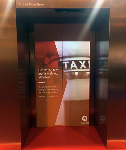 Ahead DoorShow es la nueva solucin de publicidad e informacin para las puertas de los ascensores