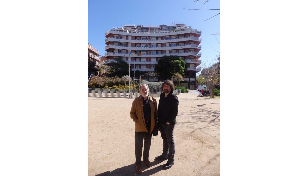 Josep Ortn y Hctor Ortn, arquitectos que han llevado a cabo el proyecto de renovacin de los antepechos