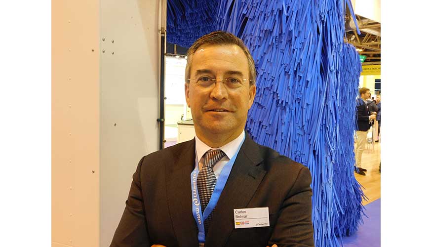 Carlos Belmar, director general de WashTec en Espaa, en la edicin del pasado ao de Motortec Automechanika Iberica...