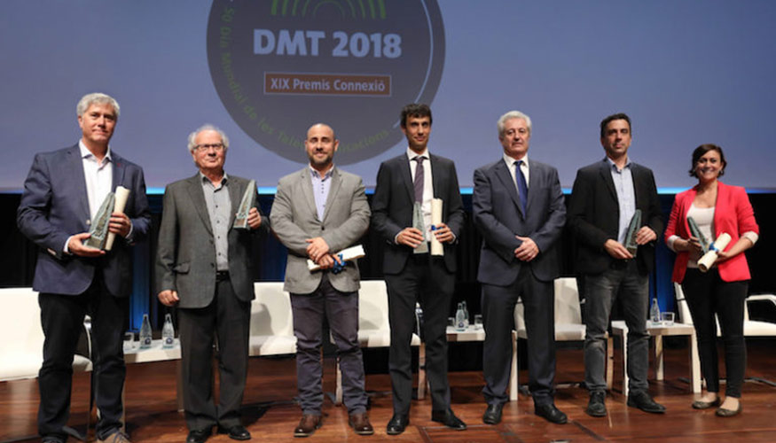 Imagen de todos los premiados en el DMT2018