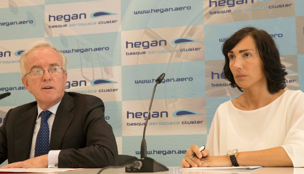 Jorge Unda, Presidente de Hegan hasta el pasado 4 de junio y Ana Villate, directora del clster